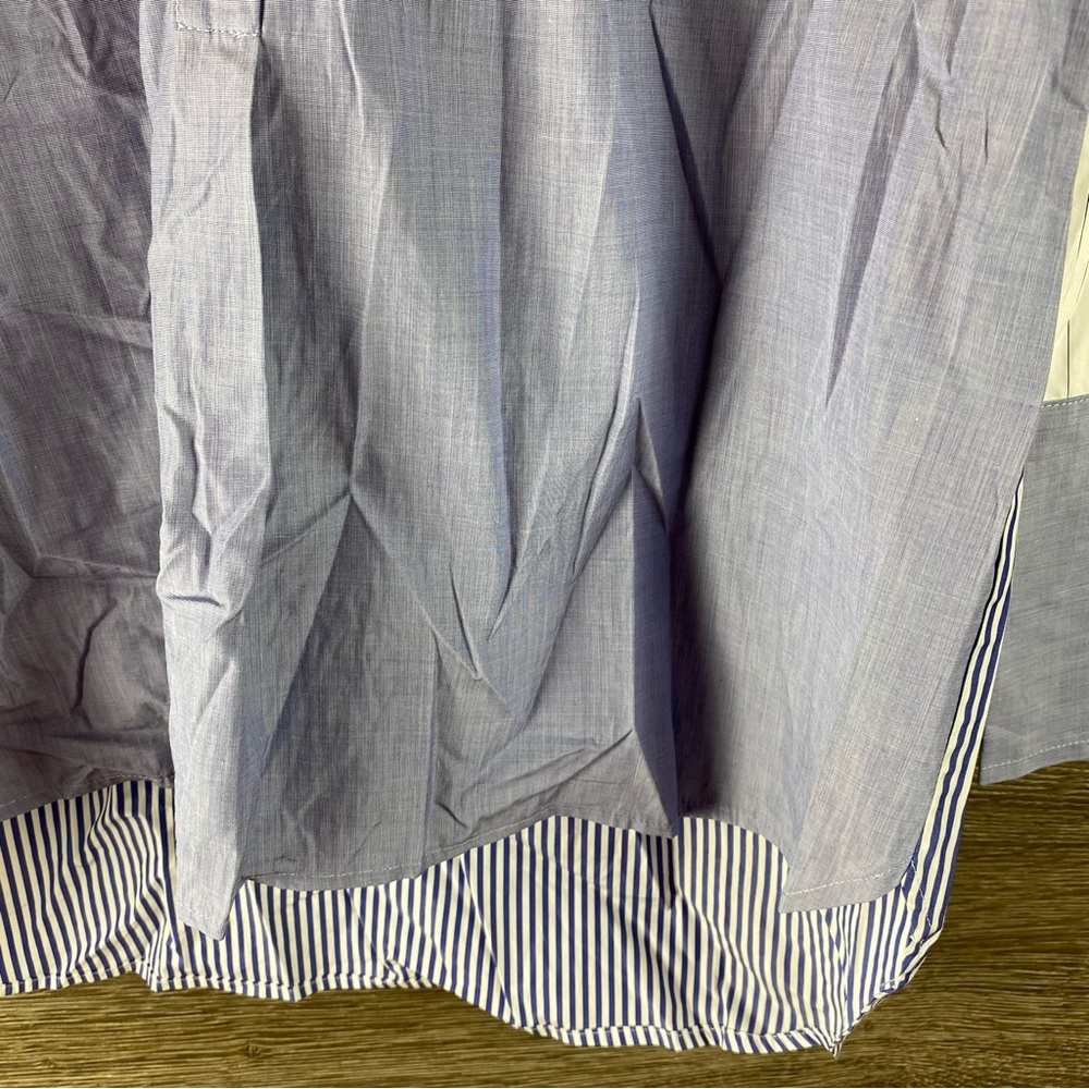 Nordstrom Signature cotton Colorblock button up NWT - Picture 3 of 9